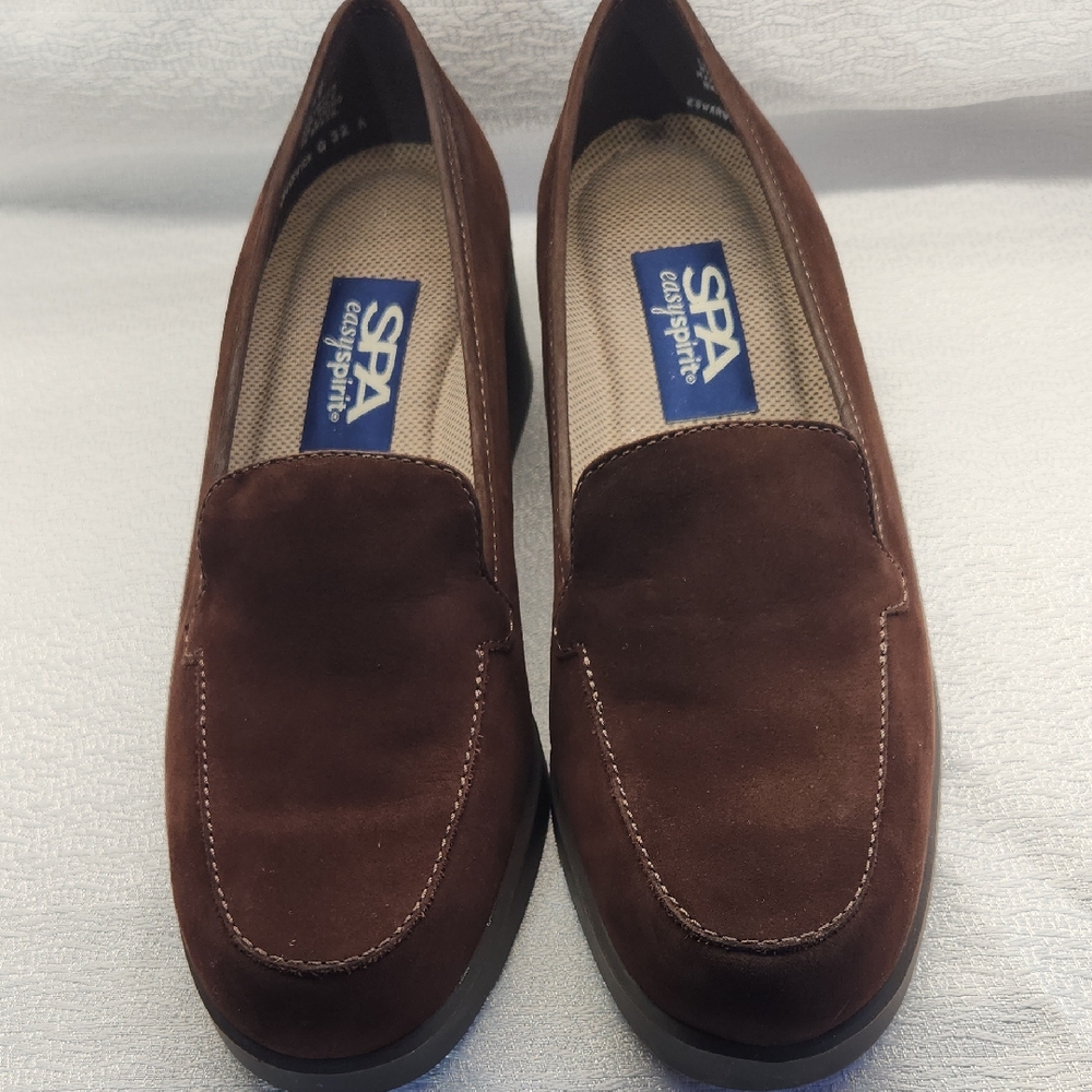 Easy Spirit Brown Suede Women's Loafers